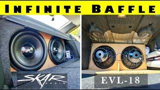 Save Trunk Space With This Subwoofer Design - Infinite Baffle - 5,000 Watt Test - Skar Audio EVL-18