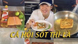 Sốt Thì Là siêu ngon kèm cá Hồi áp chảo chuẩn LIGHT đỉnh của chóp #tiktok #shorts