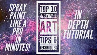 Top 10 Spray Paint Art Techniques - Beginner Spray Paint Art Tutorial