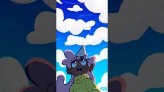 cloudy sky animation ️ sketch vs final  #animation