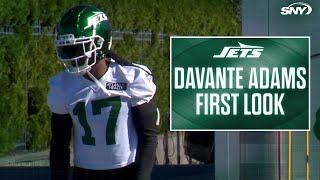 First look at Davante Adams in Jets uniform | NY Jets Practice (10/17/24) | SNY