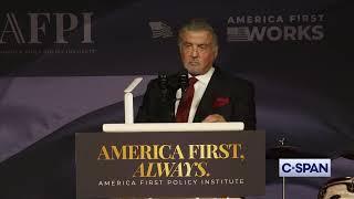 Sylvester Stallone introduces Trump at America First Policy Institute gala Mar-a-Lago (11-14-2024)