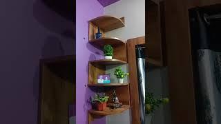 Corner shelf design in living room||Corner shelf design 2022