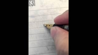 Dry run a India flex nib