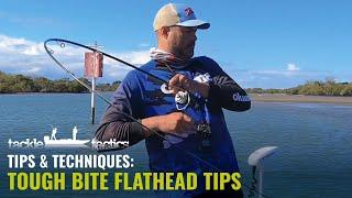 Tough Bite Flathead Fishing Tips - How to Catch Flathead on Soft Plastics with Bo Sawyer