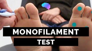 Monofilament Assessment of the Foot - OSCE Guide | Clip | UKMLA | CPSA