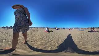 VR 360° Beach Walking |Look Around Valencia Beaches 29 of June 2024