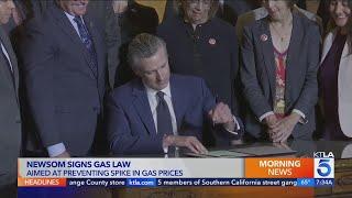 California Gov. Newsom signs controversial legislation aimed at curbing gas prices 