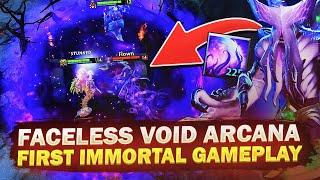 FIRST Faceless Void Arcana Immortal Gameplay Dota 2