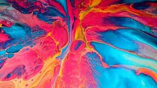Create Easy Acrylic Art for Beginners! Fluid Painting Blow & Spin! #acrylicpour #abstractart #art