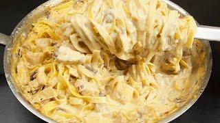 I've never eaten so delicious pasta! Chicken Alfredo recipe from American friend