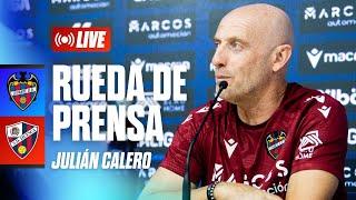 RUEDA DE PRENSA de Julián Calero previa al encuentro ante la SD Huesca (J21)