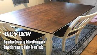 Signature Design by Ashley Owingsville Rustic Farmhouse Dining Room Table - Review 2022