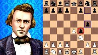 Young Paul Morphy's King's Gambit WINS in 17 moves