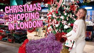 A CHRISTMASSY EVENING IN LONDON SHOPPING!