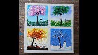 Quick & easy / 4 Seasons Acrylic Painting