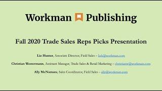 Workman Publishing - New Voices New Rooms Reps Picks