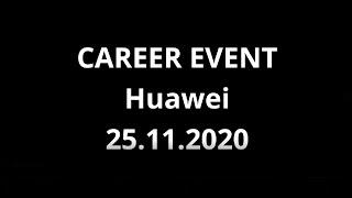 Career Event. Хуавэй. ИТМО, ФИТИП, осень 2020