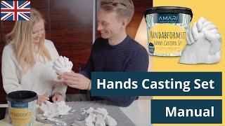 So easy! Hands Casting Set for couples - Manual ️ 