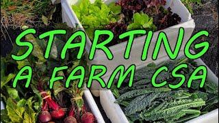 Starting a Market Gardener CSA - Veg Box Schemes, Prices and Advertising