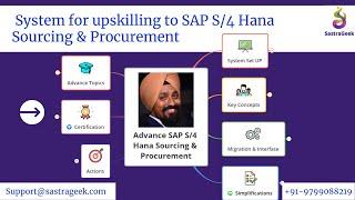 SAP S4 Hana Sourcing Procurement upskill system (Upskill from SAP MM)