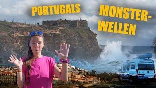 GIANT WAVES, CHAOS-CAMPERS and UNDERPASSES: Our farewell to Portugal is quite something.