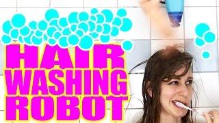 I built a hair washing robot