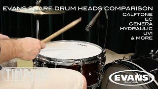 ULTIMATE Evans Snare Drum Heads Comparison - Timpano Percussion