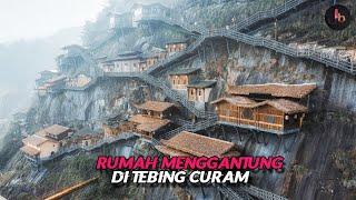 Wangxian, Kota Dengan Rumah Menggantung di Tebing Setinggi 100 Meter