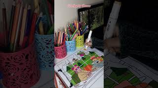 Color With Me bobbie goods (Winter/Fall) cozy & relaxing coloring session with rain & piano sounds 