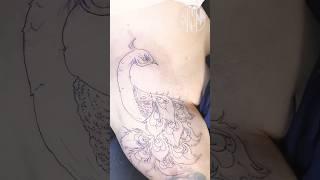 peacock tattoo RNL #tattoo #tattooart #tattoolover #girl #shorts #tattoodesign #prank #viral