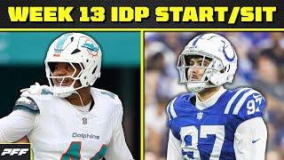 2024 Week 13 IDP Start or Sit | PFF Fantasy Podcast