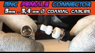 BNC Female Connector Installation (5mm/.200" Coax)