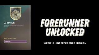 Forerunner Seal Unlocked (FINALLY) - Final Interference Mission - Destiny 2 - Season of Arrivals