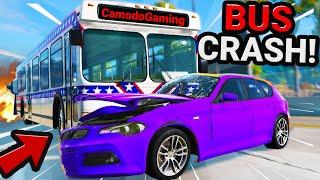 CAMODOGaming CRASHED a BUS into ME! (BeamNG.Drive)