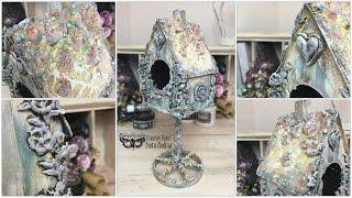 Shabby Bird House by Iveta Ziedina for Finnabair