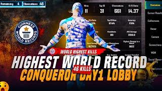 Highest Kills in PUBGM on Conqueror Rank| World Record?