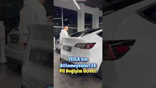 Tesla Bilinmeyenleri 5 - Batarya Değişim Fiyatları #shorts