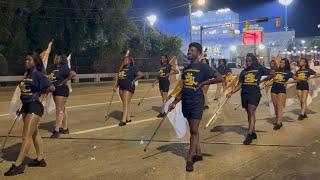 Johnson C Smith University Marching Band Marching Out Stadium 2024 Red Tails Classic