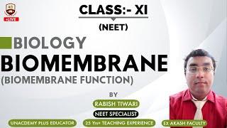 Biomembrane Function |Biomembrane Class -11| |NEET| |Armaan Career Institute|