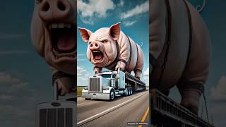 Terrorists catch this big pig and take it away  #ai #pig #trending