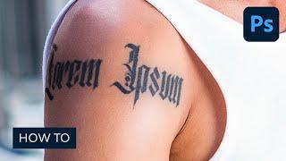 Use a Tattoo Font to Add a Realistic Tattoo to a Photo in Photoshop