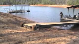 Lazy Ass Dock Mover with manual winches on sandy soil Part 2 (In)