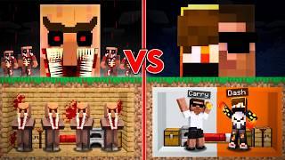 Scary Haunted Villagers vs. Me in Minecraft ️‍