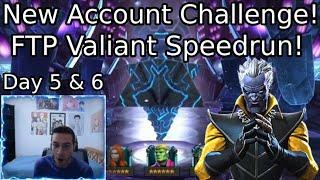 New Account Challenge! FTP Valiant Speedrun Day 5 & 6 Recap! Becoming Thronebreaker & More 6 Stars!