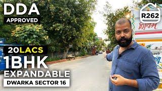 20 लाख में DDA Flat for sale in Dwarka Sector 16 | BRS SHOW R262 | Expandable DDA Flats Dwarka