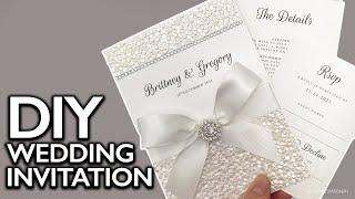 DIY WEDDING INVITATION | Elegant Handmade Invitation You Can Make At Home using Microsoft Word