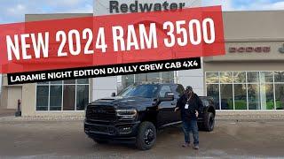 New 2024 Ram 3500 Laramie Night Edition Dually Crew Cab 4x4 - Redwater Dodge