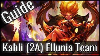 SUMMONERS WAR: Kahli (2A) Ellunia Remains Team Guide (German / Deutsch)