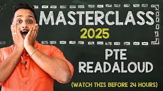 If You're Serious About PTE Read Aloud - You Need This Masterclass 2025